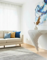 Parametue Wing Parametric Console Table Modern Sculptural Floating Wall Table - Image 3