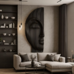 3D Parametric Wooden Wall Panel "Abstract Face" - Image 2