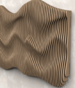 Modern CNC Carved Wood Panel Parametric Wall Art Wood Hanging Decoration Large Engraved Japanese Wall Art Wooden Decor for Home - Image 3