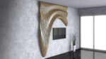 Parametric Waves - Wood Wall Art Panel - Image 4