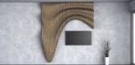 Parametric Waves - Wood Wall Art Panel - Image 2