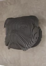 Parametric Dog Wall Art: Wooden Sculpture - Image 3