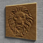 Parametric Wall Art LION HEAD V2